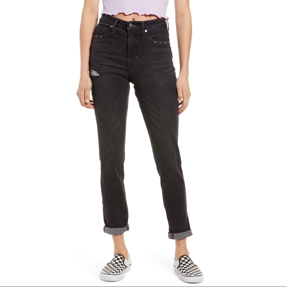 NWT BP Factory Distressed Mom Jeans 24 v6x
